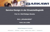 Service Design in der Ersatzteillogistik - bretzke-online.de · Gründung 1994 Beratung und Implementierung spezialisiert auf Logistik und Aftersales Services Unternehmenssitz in