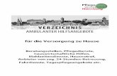 Verzeichnis Ambulanter Hilfsangebote in Nürnberg · - 4 - Teil 1: Grundsätzliche Informationen Die meisten älteren Menschen wünschen sich, so lange wie möglich in der eigenen