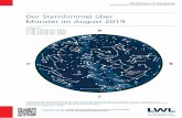 Der Sternhimmel über Münster im August 2019 - lwl.org 2019_Web.pdf · Ekliptik ist die von der Erde aus gesehene scheinbare Bahn der Sonne vor dem Fixsternhintergrund im Laufe eines
