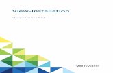 View-Installation - VMware Horizon 7 7 · Installation von View View-Installation erklärt, wie der VMware Horizon® 7-Server und die Client-Komponenten installiert werden. Zielgruppe