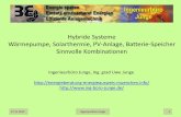 Hybride Systeme Wärmepumpe, Solarthermie, PV-Anlage ...ing-buero-junge.homepage.t-online.de/Homepage-Downloads/Vortrag-Hybride... · 27.11.2015 1 Hybride Systeme Wärmepumpe, Solarthermie,