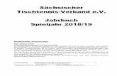 Sächsischer Tischtennis-Verband e.V. Jahrbuch Spieljahr ...sttv9/sttv/files/Jahrbuecher des... · 4 Vorstand Mitglieder des Präsidiums sowie Fachwart Damen- und Herrensport (DHS)