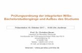 Prüfungsordnung der integrierten WiSo ... · Deskriptive Statistik Münnich AudiMax/HS 3 12-14 Quantitative empirische Sozialforschung Jacob AudiMax 14-16 Führungsprozesse Richter