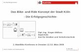 Das Bike- and Ride Konzept der Stadt Köln - Die ... · Das Bike- and Ride Konzept der Stadt Köln - Die Erfolgsgeschichte-2. MeetBike Konferenz in Dresden 12./13. März 2009. Amt
