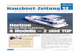 SONDERAUSGABE TEST HORIZON-FLOTTE +++ Hausboot … · Hausboot-Zeitung Mai 2017 1 Hausboot Böckl • hausboot@hausboot-boeckl.com Hausboot-Zeitung 12 Mai 2017 für Böckl-Kunden