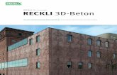 RECKLI 3D-Beton · Bei der RECKLI 3D-Beton-Technik handelt es sich um ein computergestütztes Ver fahren, Bildinformationen durch Fräst echnik auf Plattenwerkstoffe zu übertragen.