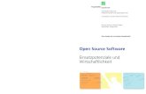 Open Source Software: Einsatzpotentiale und Wirtschaftlichkeit · Open Source Software: Einsatzpotenziale und Wirtschaftlichkeit 4 Eine Studie der Fraunhofer-Gesellschaft 3.4 Einschätzung
