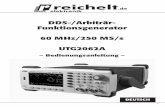 DDS-/Arbiträr- Funktionsgenerator 60 MHz/250 MS/s UTG2062Acdn-reichelt.de/documents/datenblatt/D100/UTG2062_A.pdf · 4 3. Sicherheits-, Service- und Betriebshinweise · Beachten
