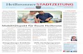 Heilbronner Stadtzeitung Nr. 16 03.08 · ckarsulm umfasst einen Kata-log sofortiger, mittel- und lang-fristiger Ma§nahmen. Unter dem Leitbild einer nachhaltigen Mobilit t haben die