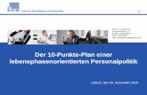 Der 10-Punkte-Plan einer lebensphasenorientierten ... · 10-Punkte-Plan zur Einführung der Lebensphasenorientierten Personalpolitik (2/3) 5. Bevorzugen Sie flexible Lösungen und