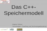 Das C++- Speichermodell · C++'s Antwort auf die Anforderungen der Multicore-Architekturen. Multithreading mit C++11 Ein definiertes Speichermodell •Atomare Operationen •Partielle