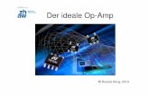 Der ideale Op-Amp - home.zhaw.chkunr/Elektronik/Presentations/Ideal_OP_Lect1.pdf · 1. Kein Strom in Eingänge des OpAmp 2. Spannung Null zwischen Eingängen Zusammen mit Superposition,