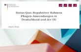 Status Quo: Regulativer Rahmen Phagen-Anwendungen in ... · PDF fileSibylle Matz | 1. NFP Arbeitstreffen| 18.06.2018 | Seite 1 Status Quo: Regulativer Rahmen Phagen-Anwendungen in