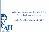 Alexander-von-Humboldt- Schule Lauterbach · •Negative Bewertungen in Deutsch, Mathematik sowie Fremdsprache 1 und 2 können nur in dieser Gruppe ausgeglichen werden (Ausgleich
