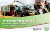 verrechnungssaetze 2017 a6 quer 4c - mrlaufen.de · - 5 - Beachten Sie: Allgemeine Infos 1. Die Verrechnungssätze gelten nur für die Abrechnung zwischen Land- und Forstwirten im