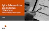 Späte Lebenszeichen am deutschen IPO-Markt - PwC · PwC Reales BIP-Wachstum. Ifo Geschäftsklima und -Erwartungen. Entwicklung EPS -Schätzungen DAX (reb.) DAX KGV letzte 10 Jahre.