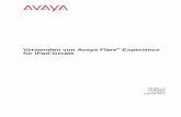 Verwenden von Avaya Flare Experience für iPad-Geräte · Verwenden von Avaya Flare® Experience für iPad-Geräte Version 1.1 18-603943 1. Ausgabe Februar 2013 ©