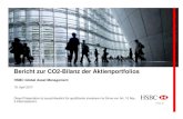 Bericht zur CO2-Bilanz der Aktienportfolios · PUBLIC 2 PUBLIC Bericht zur CO2-Bilanz der Aktienportfolios HSBC Global Asset Management 19. April 2017 Diese Präsentation ist ausschliesslich
