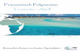 Französisch Polynesian Tuamotu - Atoll · Vom Portugiesen Fernando Magellan 1521 entdeckt, wurden die Tuamotu einige Jahre später von Bouganville besucht, als er Richtung Tahiti