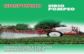 SIRIO POMPEO - maschio.com€¦ · SIRIO 1500 und 2000 erhältlich. In der Transportkonfiguration befinden sich die beiden Arme in Vertikalschlussstellung auf der Rückseite. Die