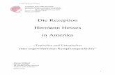 Die Rezeption Hermann Hesses in Amerikahesse.projects.gss.ucsb.edu/papers/willand2004.pdf · ausschließlich auf die Werke Steppenwolf und Siddhartha beschränkt, sei auch im anderen