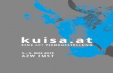 kuisa - kunst-konzepte.at · KUISA - der Locruf der Grauviehzchter ist Titel der traditionellen Viehausstellung im Agrarzentrum West in Imst. 2019 wird die KISA erstmals mit Kunst