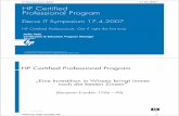 HP Certified Professional Program file• Weltweit einheitlicher, modulare Aufbau • Zertifizierung als persönliches Gütesiegel – Kompetenz, die nach außen überzeugt • Zertifiziertes
