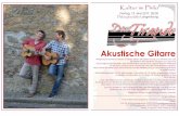 Akustische Gitarre - langenburg.de · Das Duo entführt in die faszinierende Welt der Gitarrenmusik und singt mit viel Leidenschaft und zwei völlig verschiedenen, harmonierenden