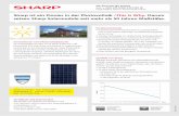 Sharp ist ein Pionier in der Photovoltaik /This is Why ...€¦Sharp ist zertifiziert nach • ISO 9001:2008 und ISO 14001:2004 Innovationen vom Photovoltaikpionier Als Solarspezialist
