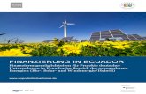 FINANZIERUNG IN ECUADOR - icon-institute.de EE... · Finanzierungen in Ecuador in den letzten Jahren sind begrenzt, was u.a. auf eine beschränkte Nachfrage zurückgeführt werden