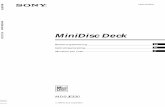 MiniDisc Deck - Elektronik | Unterhaltung | Sony DE · 6DE Vorbereitungen Einstellung der Betriebsspannung (nur bei Modellen mit Spannungwähler) Der Spannungwähler an der Rückseite