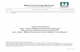 Mitteilungsblatt - ffentlichkeitsarbeit... · PDF fileBerichtigung, verlautbart im Mitteilungsblatt der Montanuniversität Leoben vom 02.09.2011, Stück Nr. 104 Novelle 2012, verlautbart