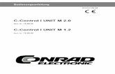 C-Control I UNIT M 2 - produktinfo.conrad.com · Unit 1.2 / 2.0 individuellen Ansprüchen entsprechen. Conrad Electronic garantiert die Funktion der mitgelieferten Applikationsbeispiele