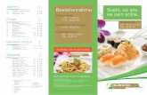 Sashimi Bestellannahme Sushi, so wie es sein sollte.sushi-co.de/pdf/csc_sushikarte_online.pdf · California Rolls eine Rolle = 8 kleine Röllchen, alle California mit Sesam; mit Masago