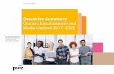 Executive Summary German Entertainment and Media Outlook ... · positiv. So rechnen wir für die Jahre bis 2021 mit einem durchschnittlichen jährlichen Zuwachs von 2,4 %. Verglichen