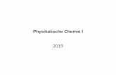 Physikalische Chemie Ipc1/2019/PCI-2019-1FcursS.pdf · 2 2 2 2 1 1 1 1 n T p V n T p V 1 2 1 1 1 2 2 n pV n p V T T. Die Zustandsgleichung des idealen Gases po 0 3D Darstellung (p,