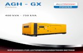 TD AGH-Perkins 400-750 kVA - ups-stromversorgung.de · Technische Daten 400 kVA - 750 kVA AGH - GX Modell GX P400 GX P450 GX P500 GX P600 GX P650 GX P750 Generator Hersteller Stamford