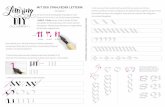 MIT DER STAHLFEDER LETTERN! - lieberrosa.delieberrosa.de/wp-content/uploads/2017/03/Lettering-DIY_Calligraphy.pdf · CALLIGRAPHY -1 Wir starten mit der Bandzugfeder. Diese gibt es