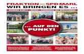 FRAKTION DER SPD MARL WIR BRINGEN ES · schützengilde in Sinsen noch gute Gesprä-che geführt. Der „bunte Tunnel” in Sinsen Die SPD-Fraktion freut sich über die neugestaltete