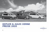 KEPLER & JULES VERNE PREISE 2020 - camper-center.ch · Leiter für das Bett Kepler One / Six / Jules Verne ° ° Outdoor Camperpaket (Tisch Fuß + 2 Stühle + Bezug) für Kepler Six