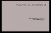 Benutzerhandbuch Nord Electro 3 · der Piano-Wahlschalter aktiviert wurde. In der Program-Sektion ﬁnden sich alle Parameter und Funktionen, die zur Auswahl und zum Speichern von