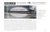 NEWS LETTER 17 · PIANO-SUPPORT hat sich darauf spezialisiert, gebrauchte Instrumente aufzuarbeiten und somit in einwandfreiem Zu-stand zu verkaufen. Eine grosse Auswahl an Instrumenten