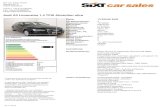 Audi A3 Limousine 1.4 TFSI Attraction ultra · PDF fileSixt Car Sales GmbH Siemensstr. 6 63329 Egelsbach Telefon: +49-6103388280 Fax: +49-61033882822 frankfurt@ Audi A3 Limousine 1.4