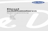 Diesel schiffsmotoren · Diesel schiffsmotoren Bedienungsanleitung MINI-62G MINI-74 SM-82 SM-94 SM-103 SM-105L U_MI62_DE Überarbeitung 1