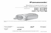 High Definition Camcorder Modell-Nr. HC-V700 HC-V707 HC-V707M · Bedienungsanleitung High Definition Camcorder Modell-Nr. HC-V700 HC-V707 HC-V707M Bitte lesen Sie diese Bedienungsanleitung