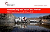 FSKB Herbstversammlung, 21. Oktober 2016,€¦ · → Holcim besitzt nur eine Deponie Typ B gem. VVEA (ehem. “inert”) Thermische Verwertung in 3 Zementwerken → Zementwerke sind