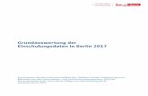 Grundauswertung der Einschulungsdaten in Berlin 2017 · Grundauswertung der Einschulungsdaten in Berlin 2017 Druckversion des Berichts einschließlich der Tabellen und der Erläuterungen