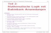 2. Mathematische Logik mit Datenbank-Anwendungen 2-1 Teil ...users. brass/db08/d2_logic.pdfPDF fileStefan Brass: Datenbanken I Universit¨at Halle, 2008. 2. Mathematische Logik mit