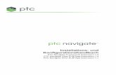 PTC Navigate Installations- und Konfigurationshandbuch · 1 PTC Navigate Installations- und Konfigurationshandbuch Dieses Handbuch ist das PDF-Format der Dokumentation für die folgenden