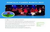 Programm Romnja Power Month 2017 - via-in-berlin.de · Romnja Power Month 2017 5 11 - 18 Uhr RomaniPhen Archiv Karl-Kunger-Str.17 12435 Berlin An diesem Wochenende wird ein großes